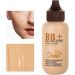 Moisturizing Liquid Foundation 40ml Creamy Liquid Concealer Foundation Makeup Antiperspirant Concealer Makeup and Corrector Whitening Cream Contouring Makeup for Duqulle Ivory White - Buy Online on GoSupps.com