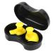 Waterproof Earplug Swimming Ear Protectors Espiral Silicone Portable with Box for Children for Sleeping for Loud Noise Snoring(Yellow)