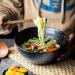 Bowl Creative Ceramic Soup Bowl Round Fruit Bowl Household 1500ml Large Ramen Bowl Japanese Retro Stoneware Tableware Kitchenware - Buy Online on GoSupps.com