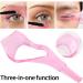 Eyelash Tools Mascara Applicator 3-In-1eyelashes Tools Makeup Eyelash Brush Tool Upper Lower Eyelash Protective Covers Lash Mascara Shield Guard Comb Professional Beauty Tools for Girls Women Pink - Buy Online on GoSupps.com