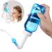 Nasal Rinse Nasal Shower Bottle 300ml Neti Pot Sinus Kit for Adults and Children-Blue