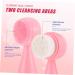 Ipetboom Silicone Face Brush Multi-function Facial Brush Manual Facial Brush Cleaner Silicone Scrubbers Pore Cleansing Brush Household Cleaner Deep Silica Gel Detergent Multifunction 12x4.5cm Pink - Buy Online on GoSupps.com