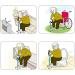 Cane Ladder Double-Bent Four-Corner Sit-up Assist Crutch Walker Crutches Hello Independence - Buy Online on GoSupps.com