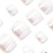 FEIlei False Toenails White Artificial Short Toenails Full Cover Toe Nails for Women - Buy Online on GoSupps.com