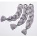 24" Hair Braid Braiding Hair Extension Synthetic Crochet One Piece 100g Heat-Resistant - Grey - Buy Online on GoSupps.com