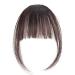 Natural Synthetic Hair Flat Bangs/Fringe Mini Hair Bangs Fashion one Clip-in Hair Extension(Dark Brown)
