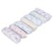 LAEMILIA 7Pcs/14Pcs Women Disposable Underwear Maternity Double-layer Cotton Crotch Non-woven Elastic Waist Floral Print Underpants for Travel Hotel Spa 10 Multicolored 7p