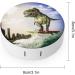 Dinosaur Surfer Round Case For Contact Lens Kit Storage Box with Mirror Printed - Buy Online on GoSupps.com