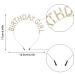 Sibba Happy Birthday Crown Tiara Party Accessory for Women and Girls - Gold Rhinestone Headband - Buy Online on GoSupps.com