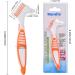 3-Piece Double Bristle Head Denture Cleaning Brush Set - Mixed Colours - Buy Online on GoSupps.com