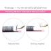 ALLOVE Classic Lash Extensions 0.20 C Curl 12mm - Premium Silk Individual Volume Lash Trays for Eyelash Extension Supplies - Buy Online on GoSupps.com