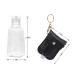 4 Pcs 30ml Leather Keychain Travel Bottle Set for Hand Soap & Essential Oil - Refillable & Leakproof - Buy Online on GoSupps.com