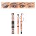 2 in 1 Double Ended Eyebrow Pencil Micro Percision Tip Fill and Defines Brows Natural Looking & Waterproof No Need to Sharpen Not Easy to Fade (Color : 03 Size : 1 size) 1 count (Pack of 1) 03