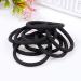 LIUJZZJ 100 Elastic Hair Bands - No Metal Scrunchies & Ponytail Holders for Women Girls Kids Men - Thick Hair Black - International Shipping Available - Buy Online on GoSupps.com