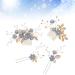 NUOBESTY Wedding Hair Piece Blue Hair Accessory Set - 4PCS Decorative Pearl Comb Hairpins for Brides and Girls - Buy Online on GoSupps.com