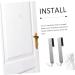 STOBAZA 2pcs Metal Coat Hanger Over The Door Hanger Towel Hanger Bathroom Shower Door Bathroom Door No Nails 17x3cm Silver - Buy Online on GoSupps.com