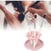 Silicone Brush Cleaning Box Dustproof Cover Prevent Damage Drying Rack Makeup Brushes Cleaning Bowl for Salon Use (Pink) - Buy Online on GoSupps.com