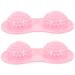 Healvian 2 pieces foot massage ball Half Ball Balance Expert Pods Spoted Massage roller Professional acupuncture massage gauge for deep tissue muscles plantar fasciitis exercise pink
