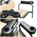 Golf Cart Rear Seat Arm Rests - Universal Fit | No Drilling Needed | Compatible with EZGO, Club Car, Yamaha - Black - Buy Online on GoSupps.com
