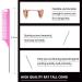 3-Piece Hair Styling Comb Set | Teasing Brush, Rat Tail Comb, Edge Brush | Perfect for Styling, Combing, and Slicking Hair | Women's Hair Accessories (Pink) - Buy Online on GoSupps.com