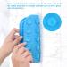 2 Pcs Dog Lick Mat Set with Suction Cups | Slow Feeder Silicone Pad for Dogs and Cats with Spatula - Yellow & Blue - Buy Online on GoSupps.com