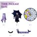 5 counts Wednesday Cake Toppers Cupcake Toppers Cake Decorations for Addams Theme Birthday Party Supplies - Buy Online on GoSupps.com
