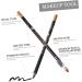 SOESFOUFU Eyebrow Pencil Black 8pcs sharpener eyebrow pencil Makeup Accessories tool eyebrow liner 2 in 1 eyebrow pencil coffee 1 count (Pack of 1) Black - Buy Online on GoSupps.com