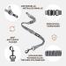 Adjustable Wuglo Dog Car Seat Belt | 30-95cm Universal Safety Harness for Dogs | Gray Buckling Belt for Child Safety Seat | Secure & Durable Dog Snapshot - Buy Online on GoSupps.com