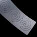 Lychee Plastic Long Quilting Stencil for Painting and Sewing - Spiral Design - Buy Online on GoSupps.com