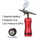 Handheld Paint Sprayer Air-Brush Compressor High Pressure Psi AirbrushCosmetics Cake Cookies Facial Beauty Care Make Up Craft Home DIY - Buy Online on GoSupps.com