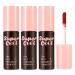 3 Colors Matte Lip Tint Stain Set Natural Matte liquid Lipstick to Cover Lip Lines Long Lasting High Impact Color and Instant Shine Cheeky Nude Lipstick For Women