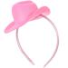 Healeved Cowboy Hat Headband Mini Cowgirl Hats Party Headband Cosplay Headbands For Party Dress Up Carnival