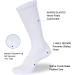Athlemo Men's Bamboo Diabetic Socks 9-11 White (6 Pairs) | Loose Fit Circulation Crew, Seamless, Breathable & Odor-Free - Buy Online on GoSupps.com
