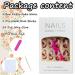 Buy Almond Press on Nails - Medium Length Oval Brown Marble Glossy Acrylic Glue on Nails for Women & Girls - Cute Almond Shaped False Nails A-12 - Buy Online on GoSupps.com