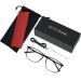 OCCI CHIARI Large Reading Glasses 1.0 Men's Rectangle Readers with Spring Hinge - Matte Black | 1.0 Magnification - Buy Online on GoSupps.com