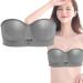 Electric Bust Massager Breast Enhancer Massager Bra USB Wireless Electric Massagers for Shaping Beautiful Chest Anti Sagging with 3 Massage Modes Silver Gray