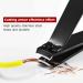 HCHGJKN Nail Clippers Large Nail Clipper Cutter Toe Nail Clippers Professional Manicure Trimmer Stainless Steel Nipper With Clip Catcher(Schwarz) Black - Buy Online on GoSupps.com