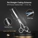 Ciicii 9PCS Professional Dog Grooming Shear Set - 7.5 inch Effilier Scissors & Curved/ Straight Hair Styling Tools for Cats & Dogs - Round Safety Tip - Ideal for Pet Fur Care - Buy Online on GoSupps.com