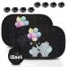 iZoeL Car Sun Shade for Baby Car Window Shades kid 2PCS Elephant Side Rear Sunshades Static Cling 80GSM 8 Suction Cups Storage Bag - Sun Glare and UV Rays Protection Universal Black Elephant