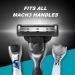 Buy Mach3 Charcoal Razor for Men - 1 Handle + 4 Blade Refill | International Shipping Available - Buy Online on GoSupps.com