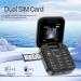 Jhialg Mini Flip Handy - FM Radio 2SIM Vibration Black Ideal for Seniors - Buy Online on GoSupps.com