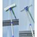 ITTAHO 12 Squeegee & 11 Microfiber Scrubber Combo with Stainless Steel Pole - Extendable Window Cleaner for Car, Shower & Glass Doors - Swivel Style - Sky Blue - Buy Online on GoSupps.com