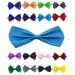 Doggie Style Store Bow Tie Dog Puppy Cat Kitten Pet Tuxedo Wedding Dicky Bowtie Shirt Birthday Dinner Party Tux Fancy Dress Groom Ring Bearer Neck Collar Bright Blue Turquoise