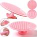 Baby Hair Brush and Comb Set for Newborns & Toddlers | Soft Goat Bristles with Silicone Cradle Cap Brush | Ideal for Cradle Cap | Perfect Baby Registry Gift - Pink - Buy Online on GoSupps.com