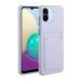 Tivenfezk Nadoli Silicone case for Xiaomi Redmi A1 Ultra thin shockproof scratch -resistant wallet soft TPU protective cover mobile phone case with credit card holder Xiaomi Redmi A1 purple