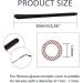Ryaupy Silicone Anti-Slip Glasses Covers - 4 Pairs Non-Slip Bracket Repair | Universal Black & White End Caps for Glasses - Buy Online on GoSupps.com