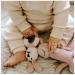 Organic Wooden Bunny Teething Ring - 5-inch Pink Pebble 200-505 - Buy Online on GoSupps.com