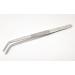 Tweezers front angled 20 cm for laboratory use practice industrial work gardening cooking aquaristics beauty