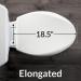 MAYFAIR 1843SLOW 000 Lannon Elongated Toilet Seat with Slow Close and Never Loosen Feature - Durable White Enameled Wood - 1 Pack - Buy Online on GoSupps.com