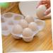 Zerodeko 2pcs Egg Storage Box Plastic Trays Eggs Fridge Egg Holder Egg Holder Dispenser Flat Shoes Organizer - Buy Online on GoSupps.com